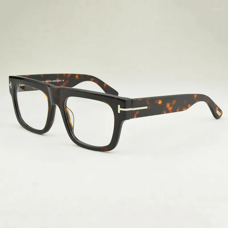 Sunglasses Frames 2024 Retro Optical Glasses Frame Men Fashion Brand Vintage Eyeglasses Square Myopia Computer For 5634-Bs