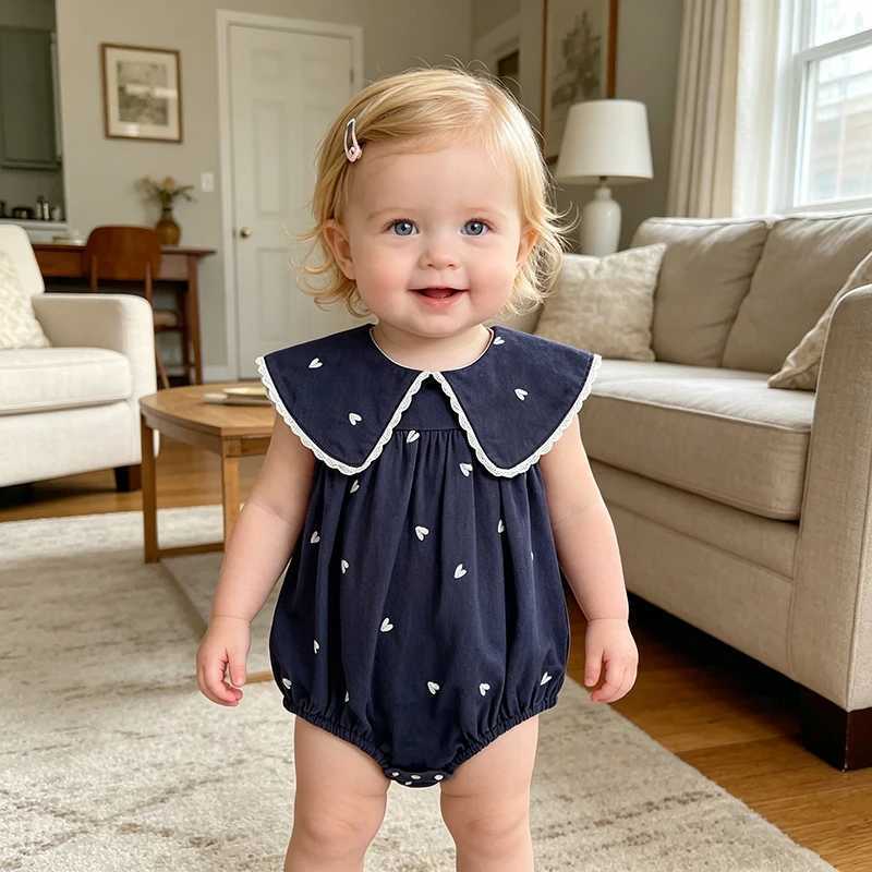 2026 New Summer Newborn Infant Baby Girl Jumpsuit 0-24M Baby Girl Clothing Sleeveless Cotton Heart Print Baby Girl Rompers Y2606256T51
