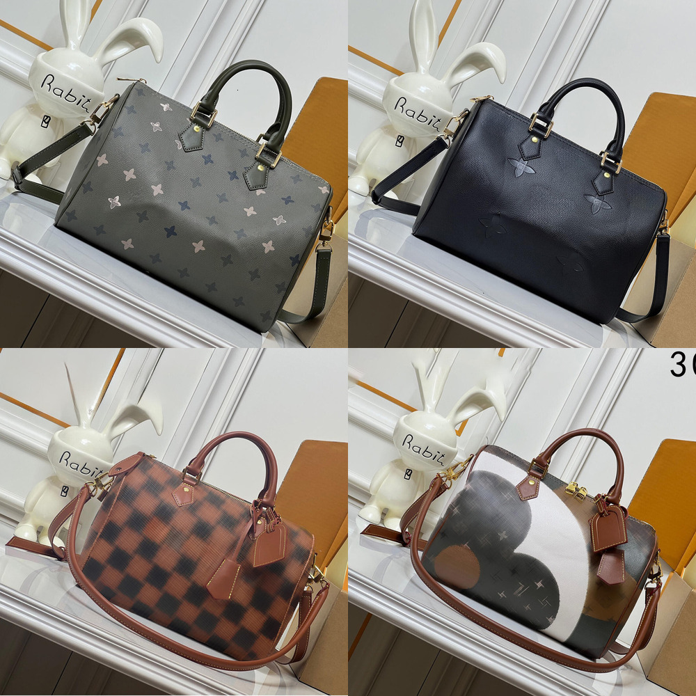 Fashion Multicolor Tote Bag Speed 30 Soft Handbags Designer Lady Casual Boston Duffle Bag Pillow Top Handle Bag Luxury Travel Shoulder Bag M40391 M2