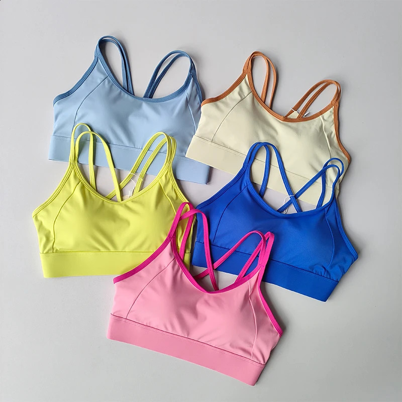 Womens Push-Up Sports Bra Top with Pads Yoga Bra Fitness Vest Gym Wear for Running Activities Underwear Sport Tops Gym Bra 260626