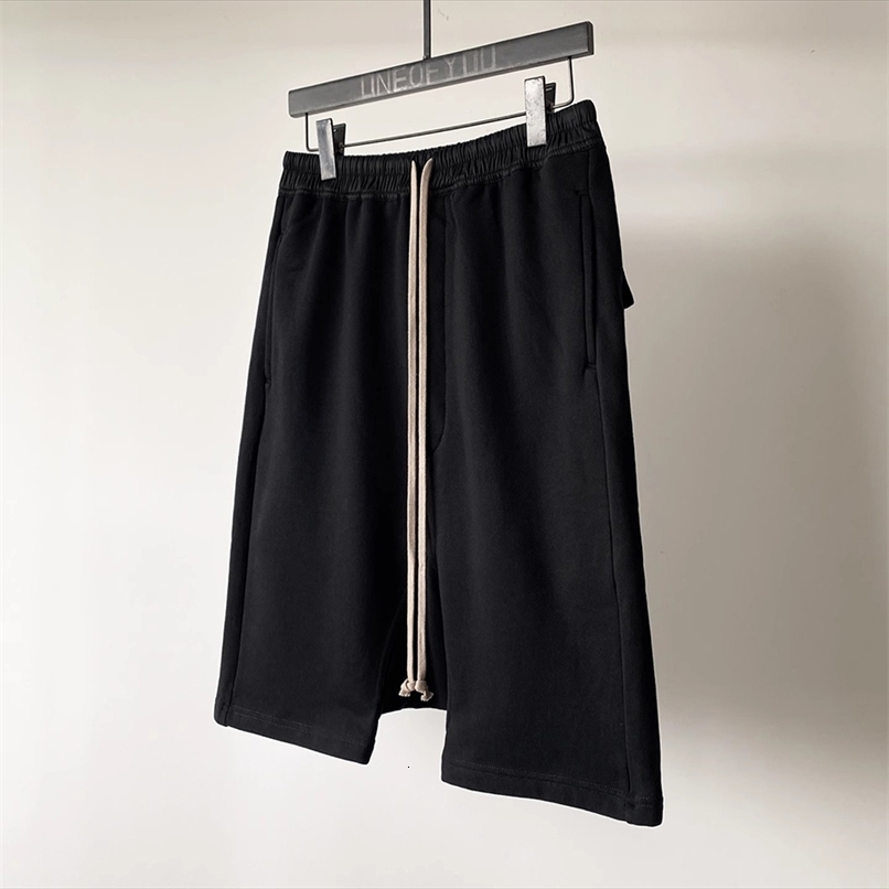 Mauroicardi Spring Summer Loose Casual Soft Black Shorts for Men Drawstring Elastic Waist Knee Length Cross Pants Clothes 260625BJ