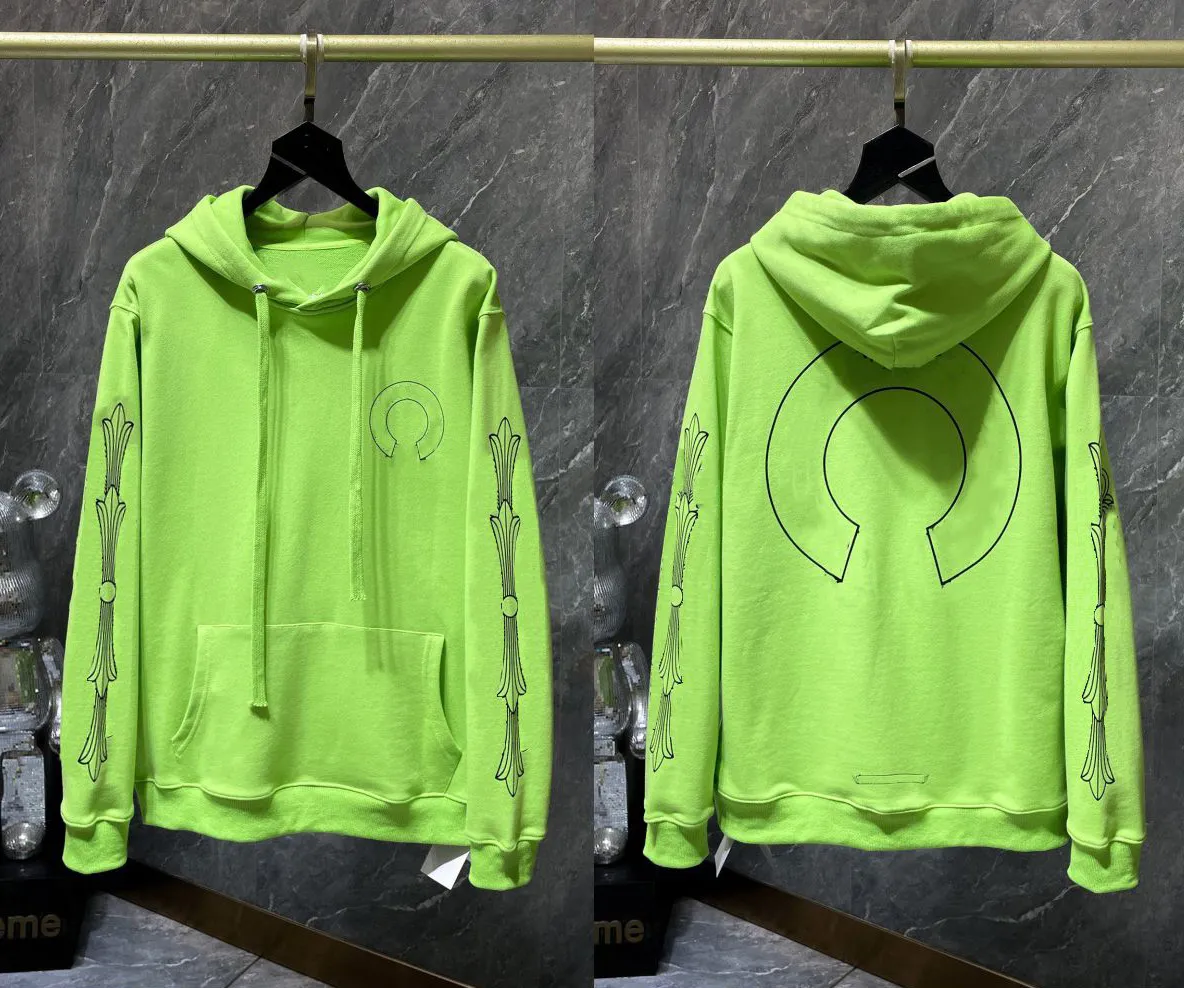 Designer High chrome Quality Heartness hoodie Men Women Hoodie cross sanskrit Sweatshirts Pullover Letter Printed Zipper Ch Long Sleeve Sweatshirt c