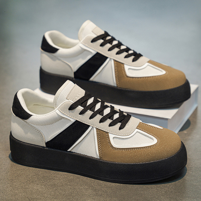 Dexun Men's 2026 Spring Travel Thick-Soled Height-Increasing Sports Casual Sneakers Trendy Shoes