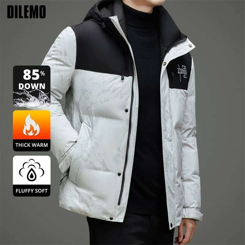 High End 90% Duck Down Winter Fashion Casual Warm Filled Mens Jacket Classic Designer Feather Outerwear Windbreaker Puffer Coats W260626