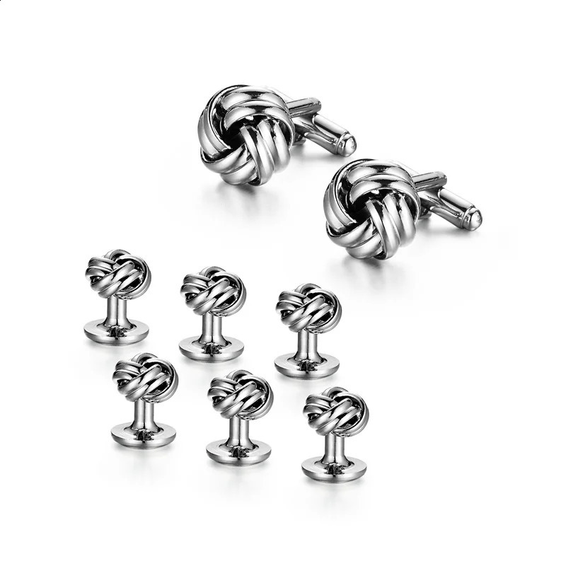 y Man Shirt Cufflinks Set With Gift Box Wedding Vintage ner Cufflink Shirt Studs Button And Cufflink For Mens Tie Clip 260626