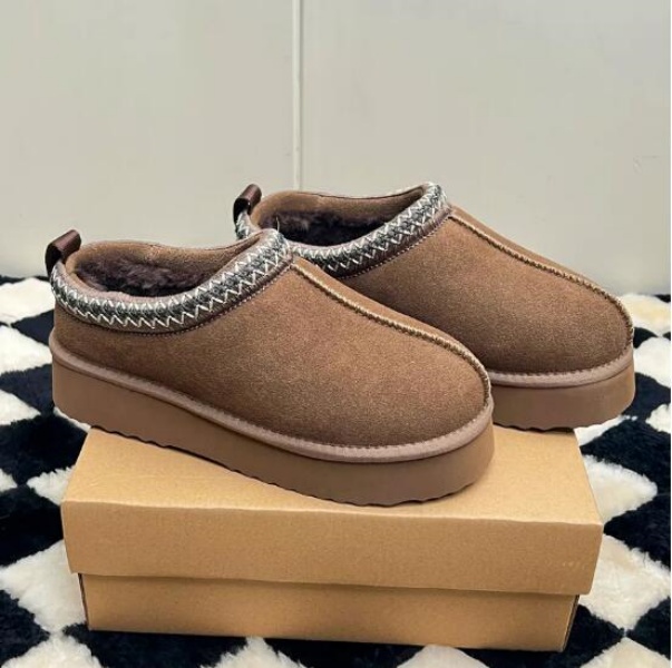 MEOD Slippers Designer Shoes Platform Slides Snow Boots Designer Womens Scuffs Ultra Mini Chestnut Wool Slides Fluffy Real Leather Women Slider With