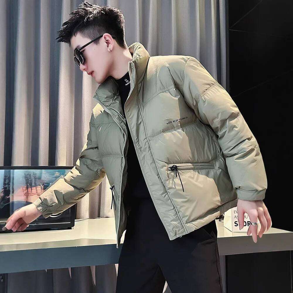 Fashion Down Streetwear Short Puffer Coat Men's Thick Warm Outerwear Winter Jacket Men Windproof J260626