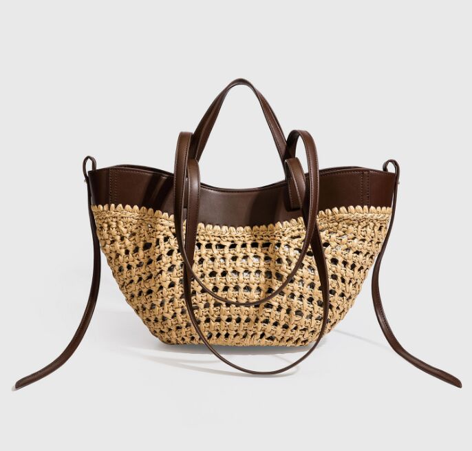 Designer Evening Bags Luxury New Woven Tote Bag Fashion Casual Simple Large Capacity Mommy Bag Beach Bag Storage Bag Shoulder Bag