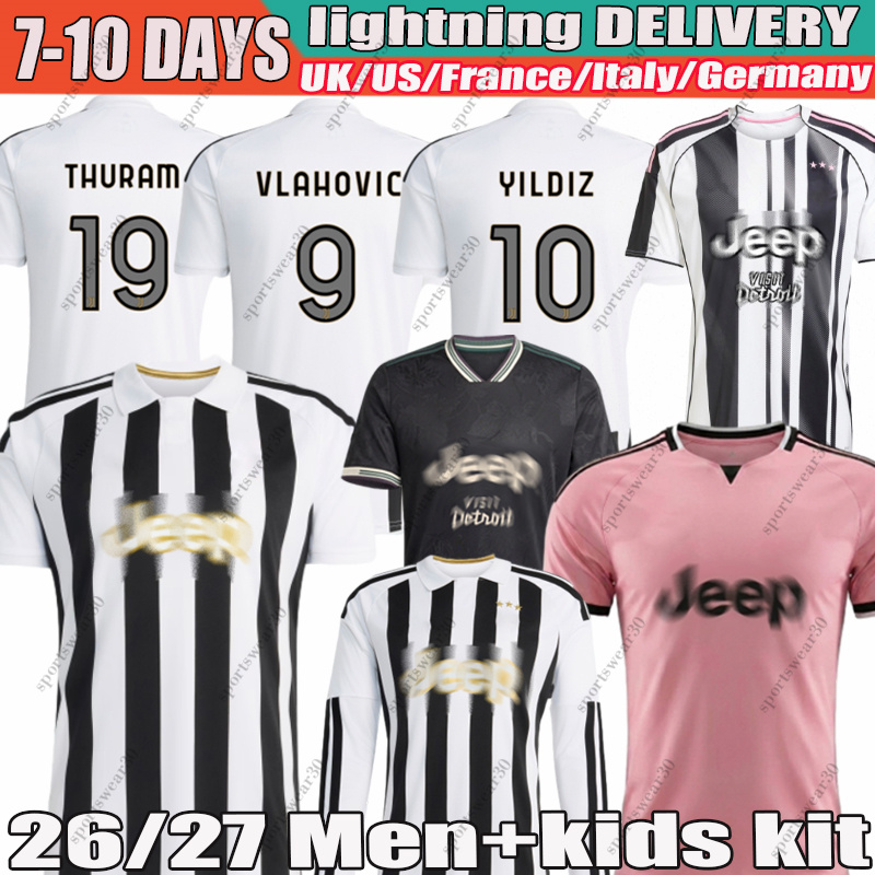 26 27 Yildiz Vlahovic F.CONCEICAO Thuram David Koopmeiners Soccer Jerseys Fans Player Home Away Kelly LUIZ N.GONZALEZ Gatti Kalulu 2026 Football-image-956485372