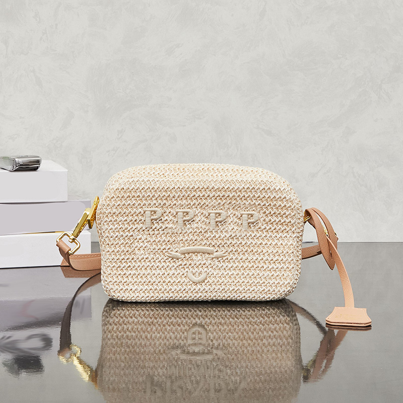 Classic Camera Bag For Women Letters Embroidery Flap Shoulder Bags Summer Vacation Streetwear Beach Cosmetic Bag