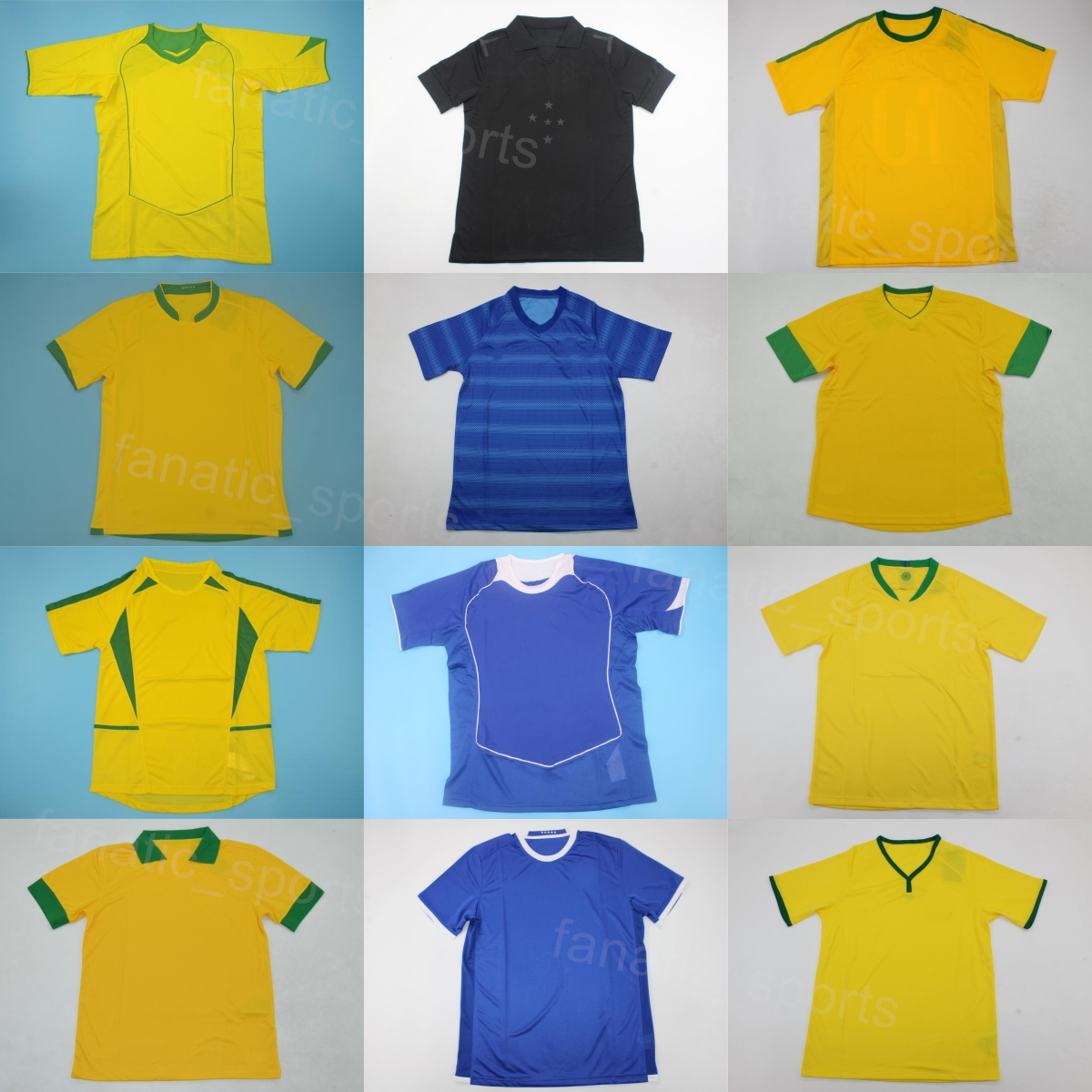 National Soccer Retro Brasil Vintage Jersey Mens Retire RONALDO RONALDINHO BEBETO RIVALDO ROMARIO DIDA KAKA BRANCO COUTINHO Football Shirt Kits 1970