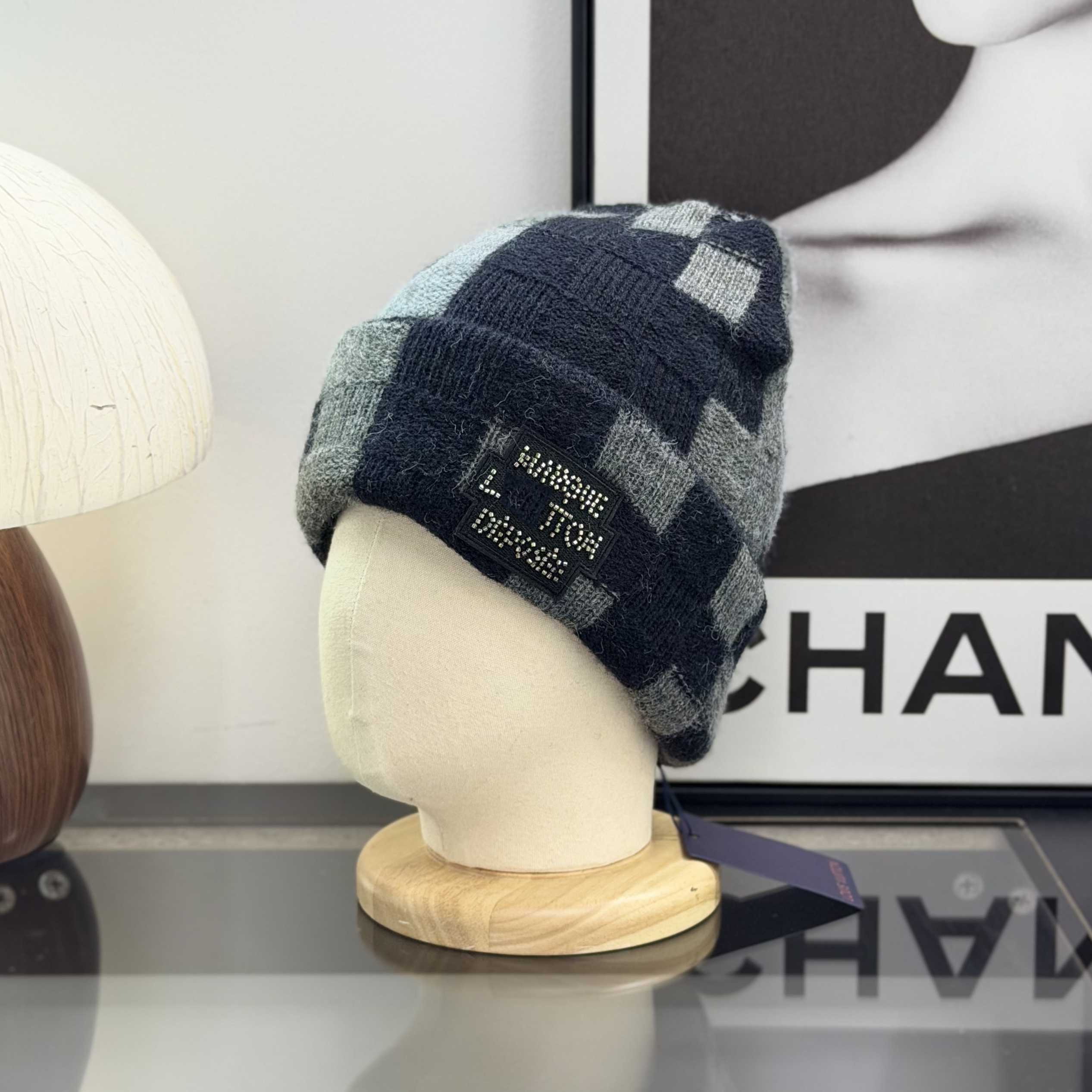 Chapeau de pêcheur en laine de styliste Bean Womecccn, luxe classique, mode hiver, ceinture chaude, boîte cadeau VVVV