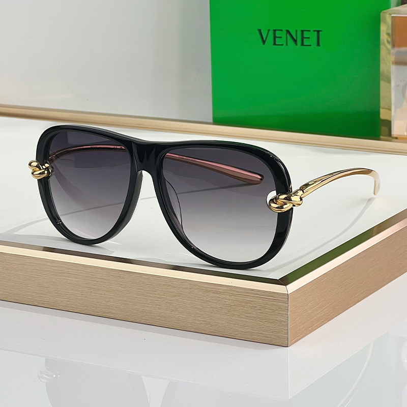 Sunglasses for women designer electroplated metal temple BV1441S fashionable outdoor sports UV resistant oversized glasses men luxury quality sun-image-936265684