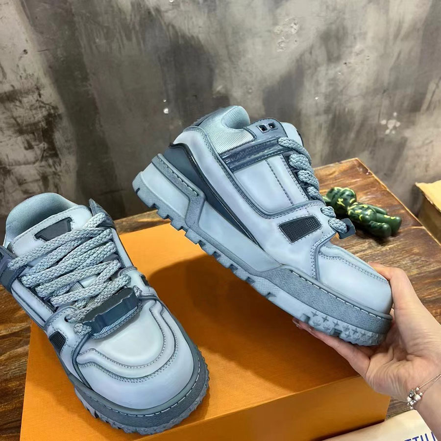 Designer Sneakers Men Women Outdoor Low-top Casual Shoes High Quality Fashion genuine leather Lace up Sneaker classic Platform Trainers size 35-45 A