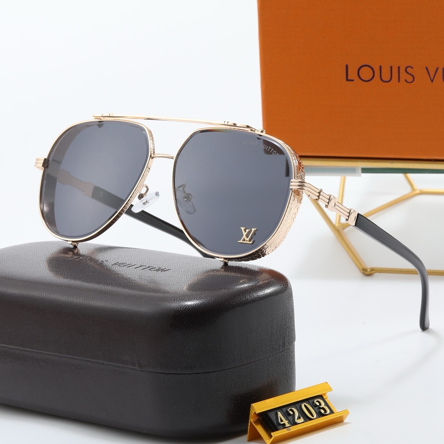 Designer Sunglasses For Men Women Luxury Eyewear Polarized Lenses Pilot Classic Luxury Style Lightweight Comfortable Frame UV400 Protection High End