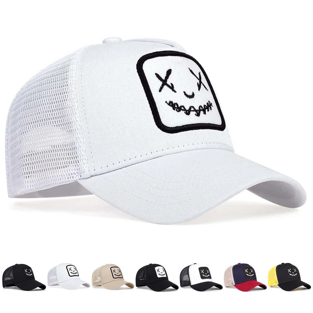 Net Unisex Personality Embroidery Baseball Caps Spring and Summer Outdoor Adjustable Casual Hats Sunscreen Hat Sports M260626