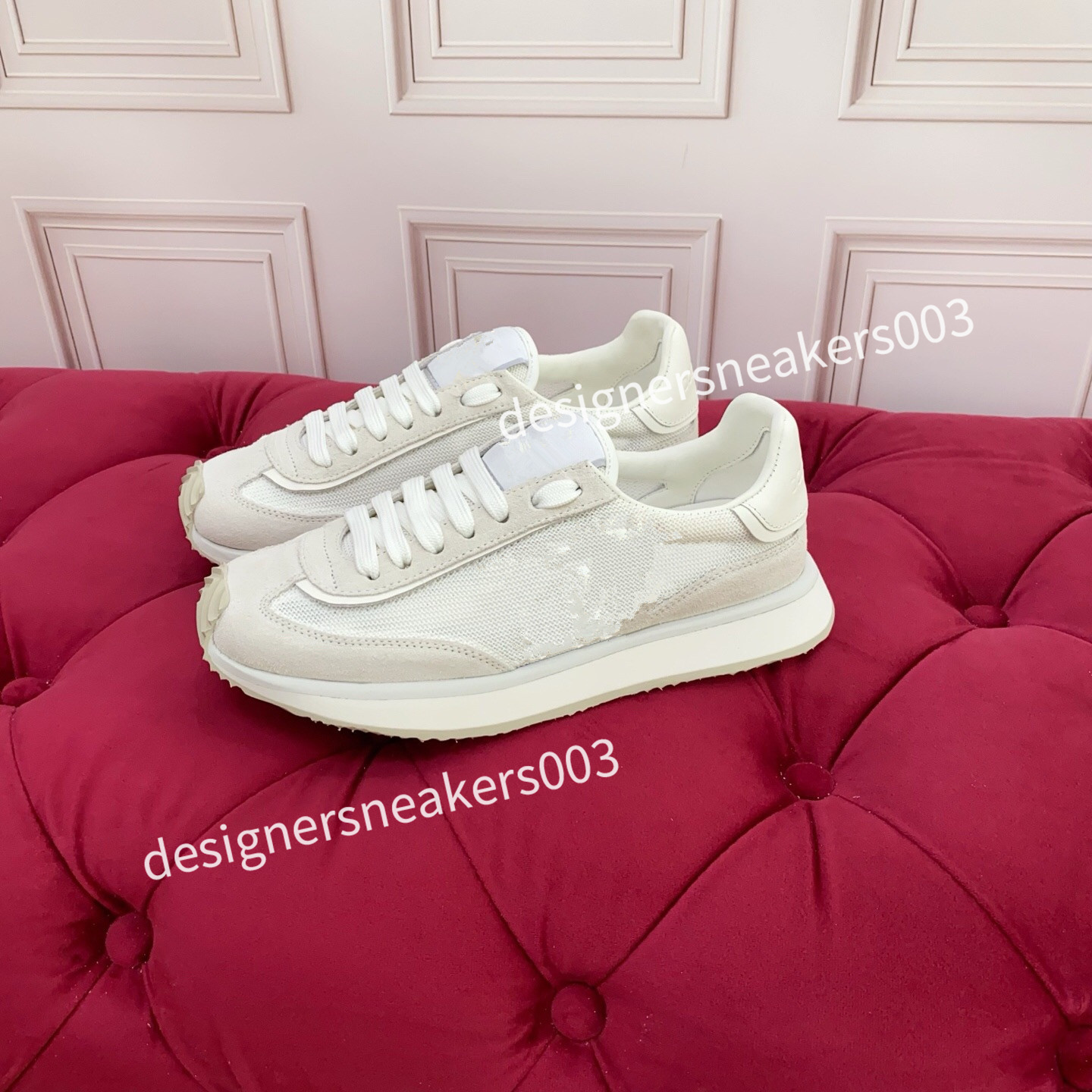 Designer Sneaker High Quality Orbit Men Women Sneakers Sports Breathable Leather Mesh Matching Lace Up Casual Thick Soled Mixed Color Running Shoes
