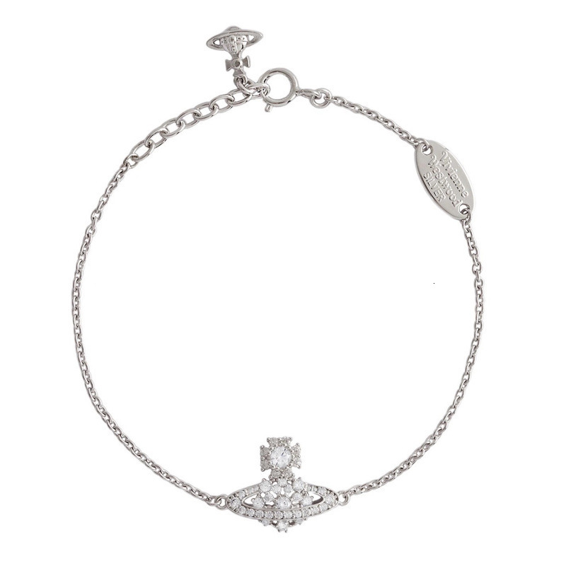 Saturn Jewelry Designer Vivienneewestwood Vivi Ennewestwood Luxury Bracelet For Woman Men Luxe Bangle Saturn Chain Bracelet For Women Exquisite Wris