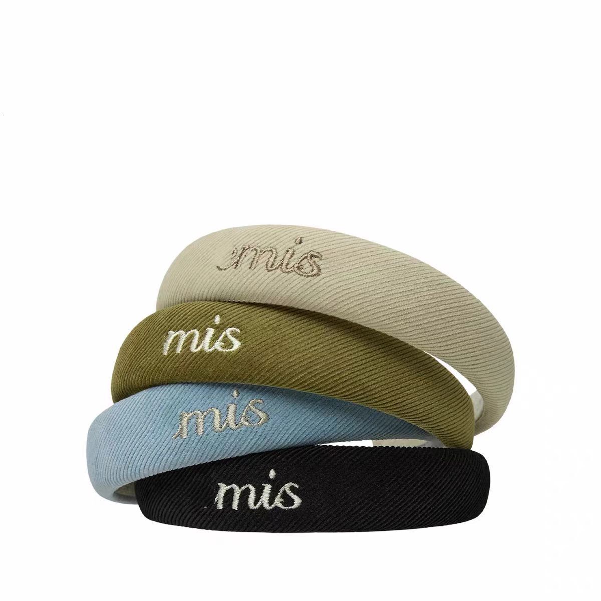 Korean-style emis hair band for women, corduroy headband, high-crown hair clip, new high-end fashion hair accessory headband