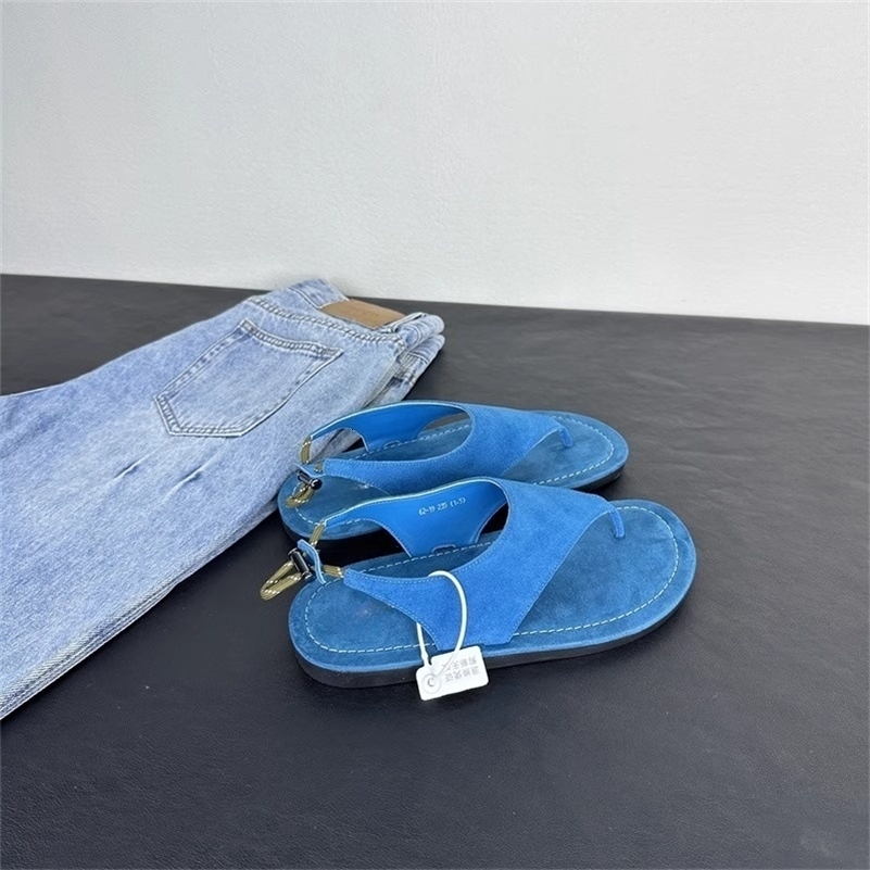 Summer Womens Suede Thong Sandals Retro Casual Open Toe Flip Flops For Versatile Daily Wear Women Sandals Slippers 260625