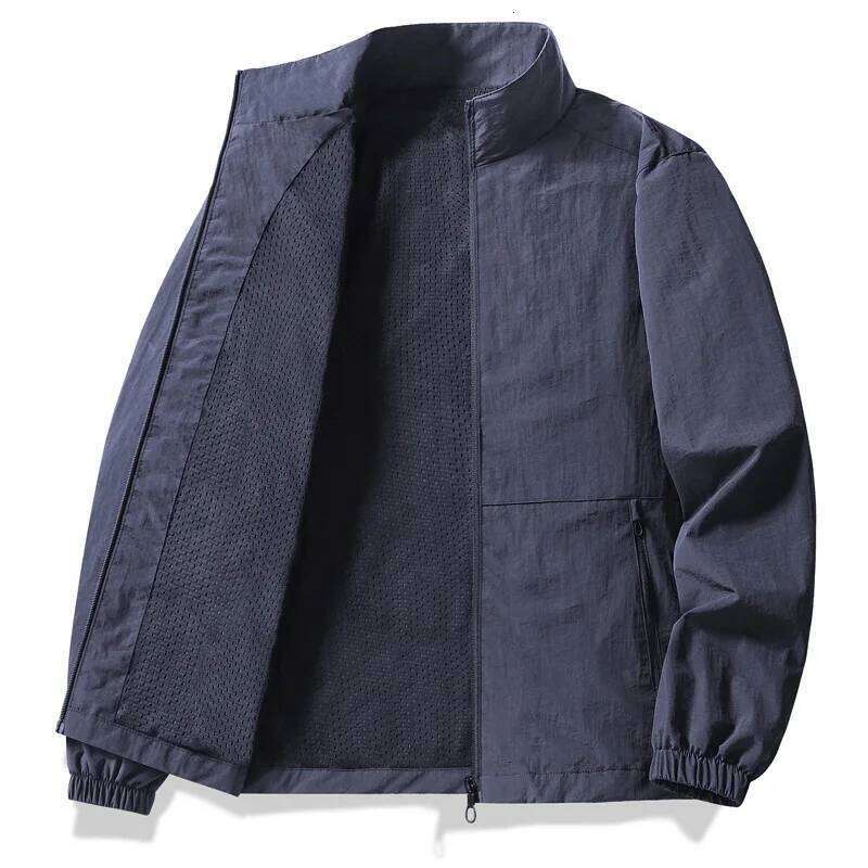 New Summer Men Breathable and Windproof Quick Drying Outdoor Thin Lightweight Casual Coats Male Loose Jackets 5X W260626
