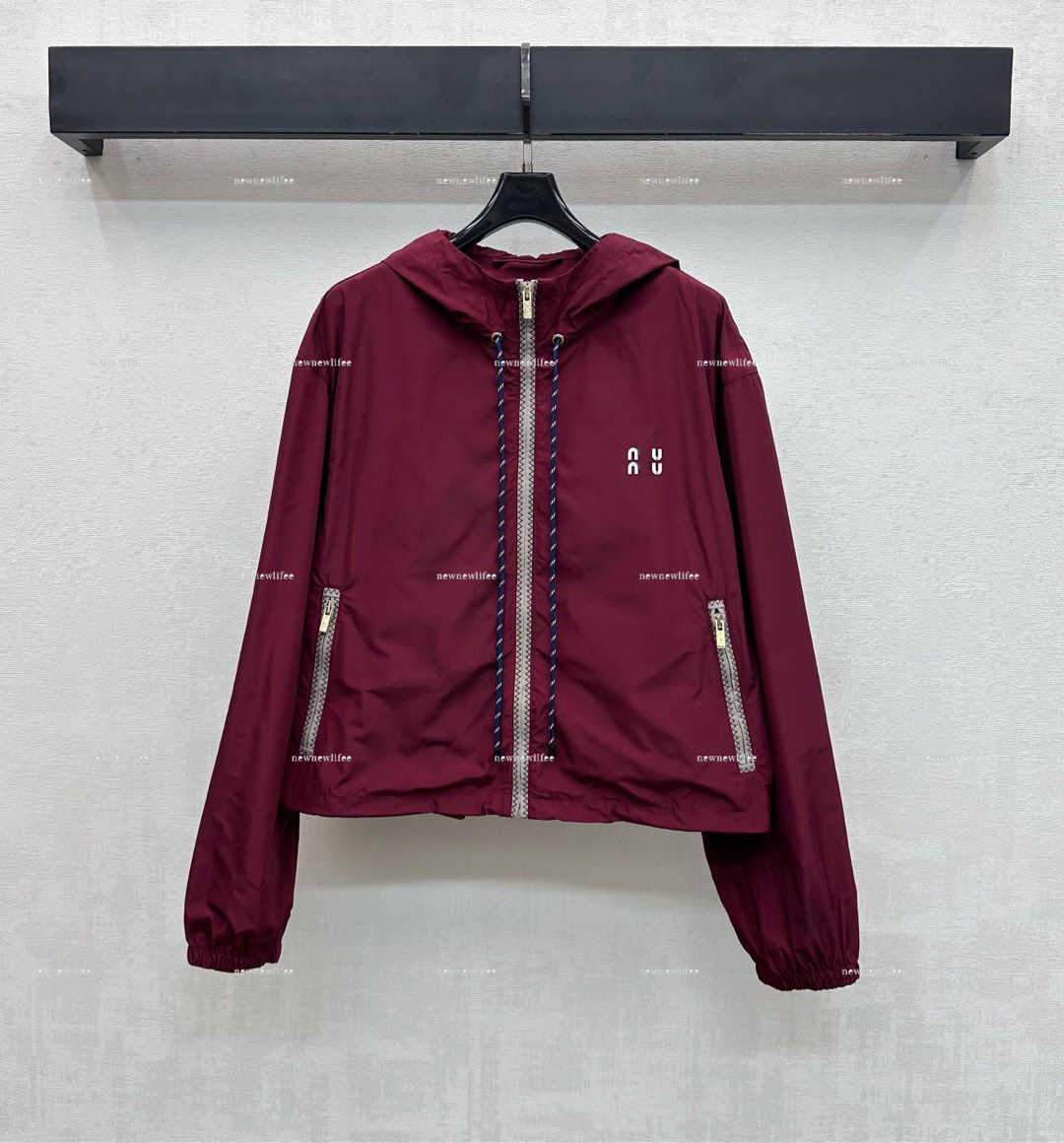 Luxury hooded women coats Spring and summer lady coat women designer clothes logo printed simple casual jacket A394X08N108