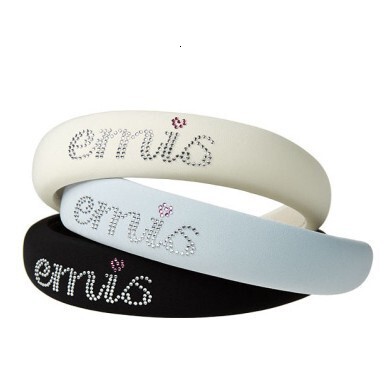 emis headband with rhinestones for women, summer hair accessory for daily wear, Korean-style cute headband, handmade