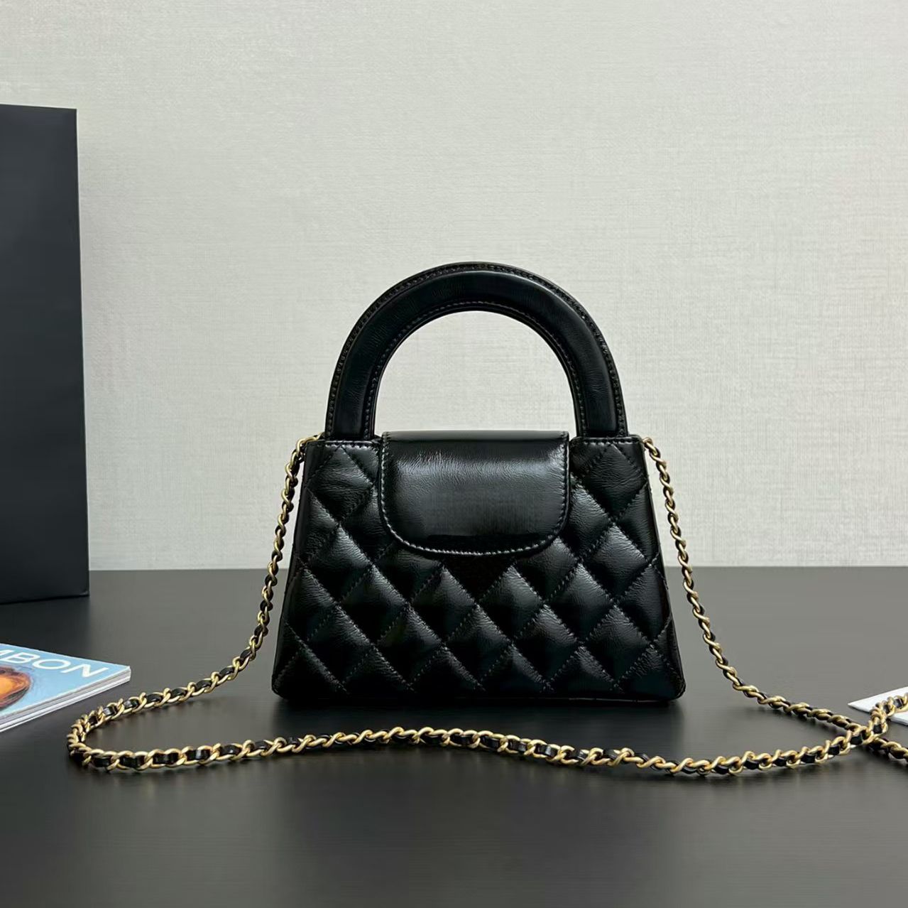 High Quality Female Chain Single Shoulder Black Bag Luxury Designer Classic Solid Crossbody Women Evening Handbag Daily Commuter Quilted Diamond Lat