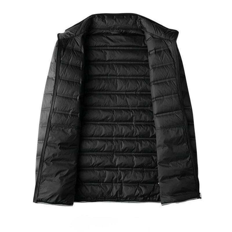 Versatile Men's Plus Size Down Jacket Slim Design Big Sizes Lightweight Warm Suitable for Winter Activities W260626