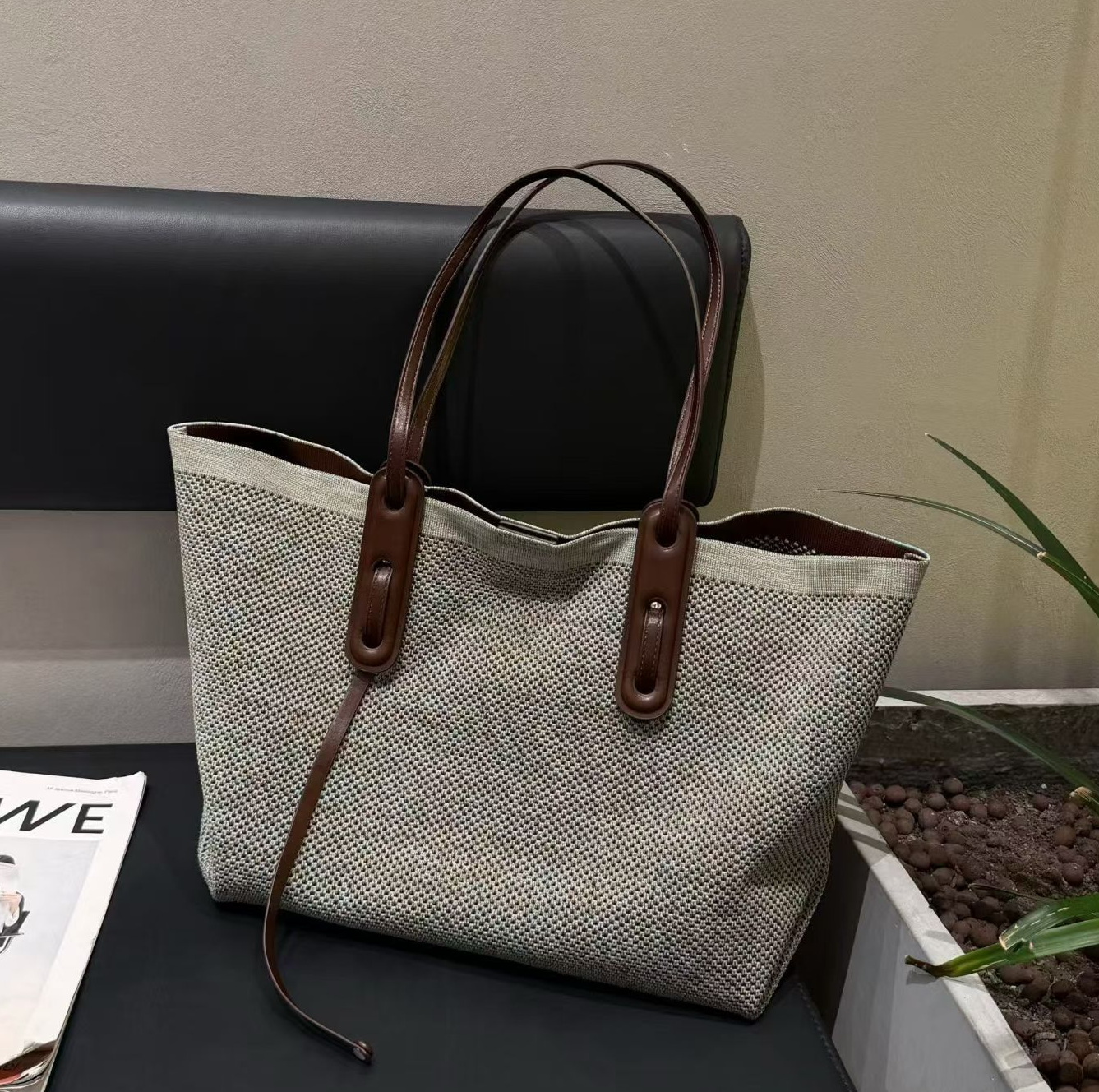Designer Evening Bags Luxury Casual Straw Tote Bag Large Capacity Women Handbags Handmade Woven Beach Bag Commuter Shopping Purses