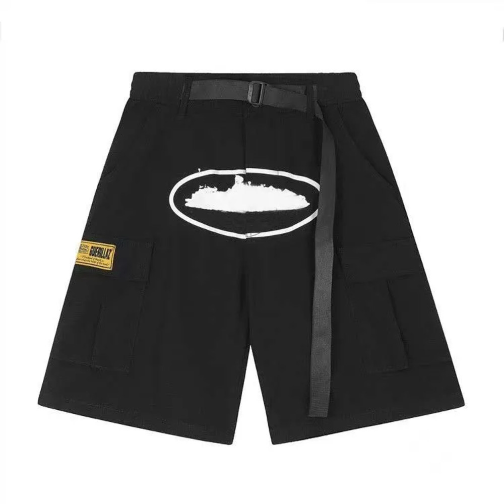 Cortiesz Demon Island Short Designer Mens Shorts Alcatraz Print Summer High Street Hip Hop And Cortiezlys Casual Sports High Quality Trendy Pants Re