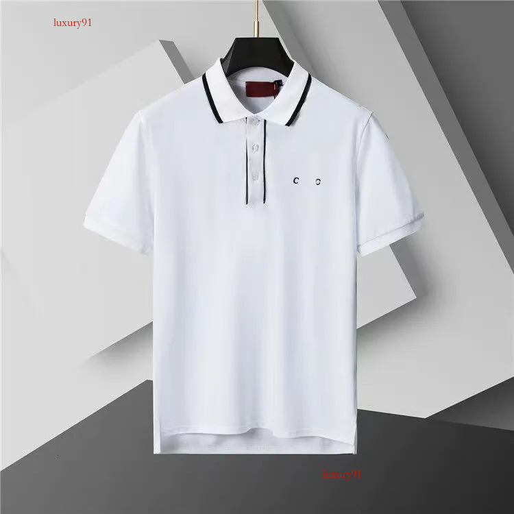 Polo de diseñador para hombre, Polo con logotipo triangular, Polo informal de Golf para hombre, Polo de verano, camiseta superior de lujo, camisa de
