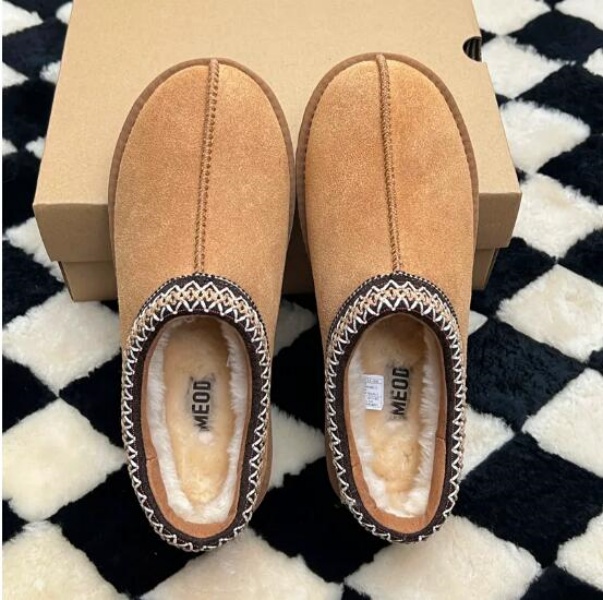 MEOD Slippers Designer Shoes Flat Heel Slides Snow Boots Designer Womens Platform Scuffs Ultra Mini Chestnut Wool Slides Fluffy Leather Women ship W