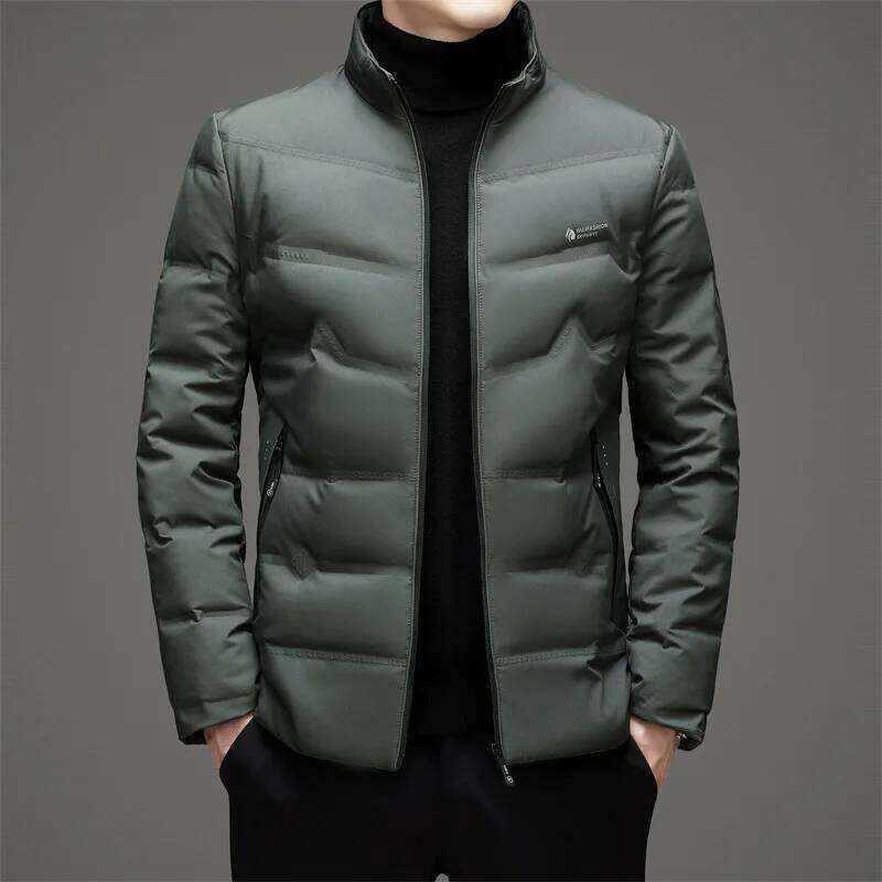 Lightweight 80% White Duck Coat for Stand Collar Winter Down Men Korea Slim Fit Puffer Jacket outerwear JK-011 J260626