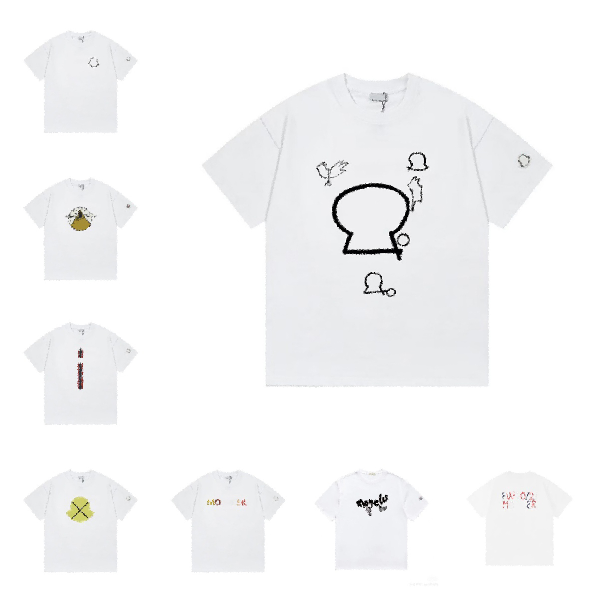 Summer Breathable Graffiti Printed T shirt Shirt Designer Men s T shirt High Street Casual Style Fashion Trend Retro Street Short Sleeve