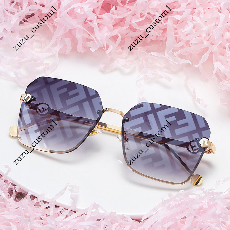 2023 New Letter Fashionable Unisex with Semi-Metallic Square Frame Trendy Internet Celebrity Street Style Sunglasses