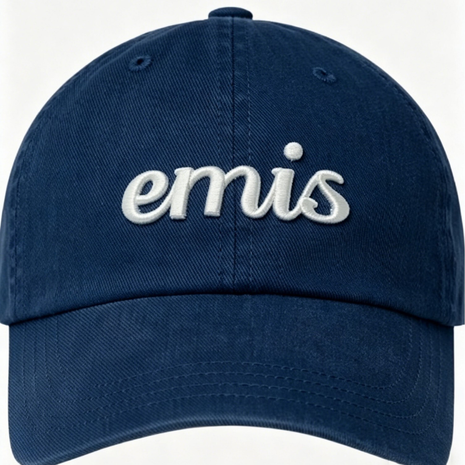Printed emis hat, summer cap, baseball cap for women, fashionable and versatile casual solid color soft-top cap