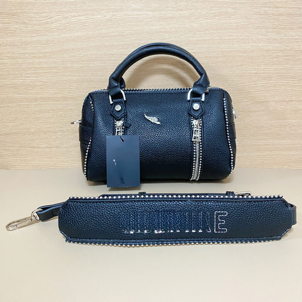 2026 new designer hot selling black lychee pattern women's genuine leather shoulder bag for travel