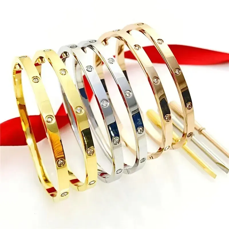 Bracelet designer bracelet luxury brand thin bracelets designer for women High quality letter design diamond Classic versatile style Christmas gift