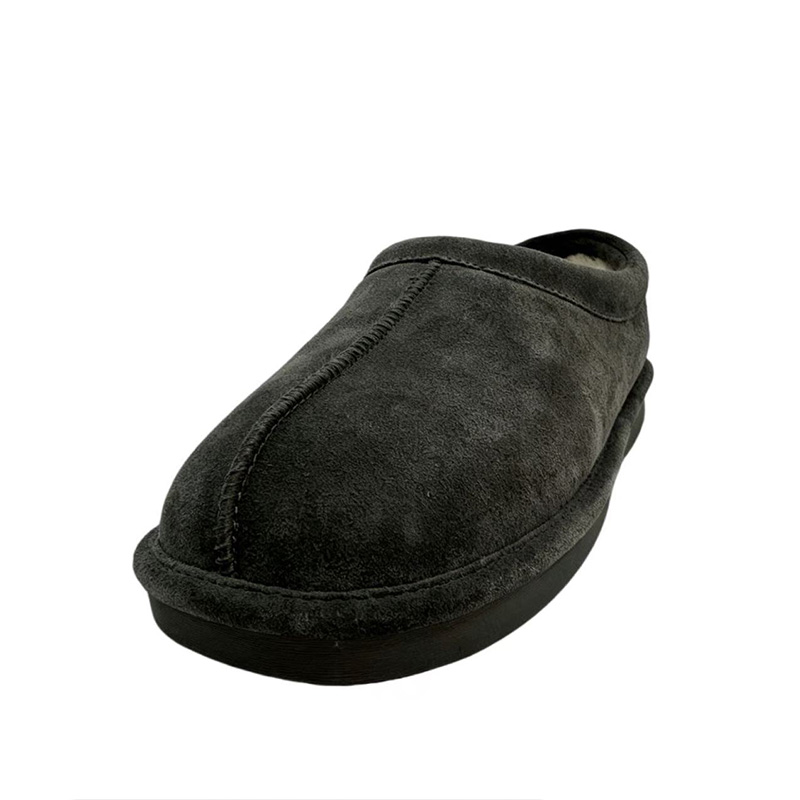 Slip On Genuine Leather Wool and Cotton Boots for the Lazy Satin Finish Cowhide Thickened Fleece Lined Men's Shoes Soft Soled Cold Weather Casu
