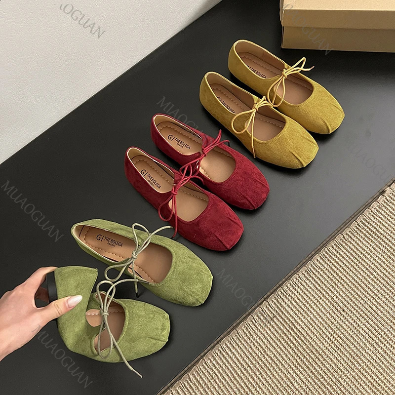 Fashion Women Mary Jane Shoe Solid Color Shallow Mouth Slip On Footwear 2026 Ladies Outdoor Party Dress Ballet Flats 260622