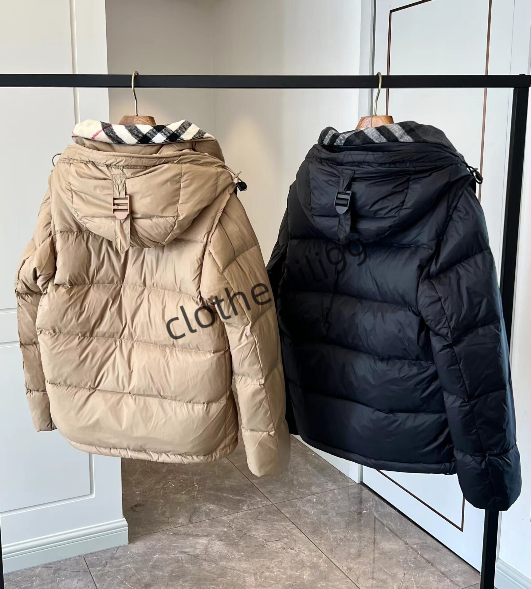 Mens Jacket Hooded Coat Designer Clothes Puffer Jackets Down Parkas Waterproof Tech Veste Winter For Male Women Windbreaker Letter Black Outwears bu