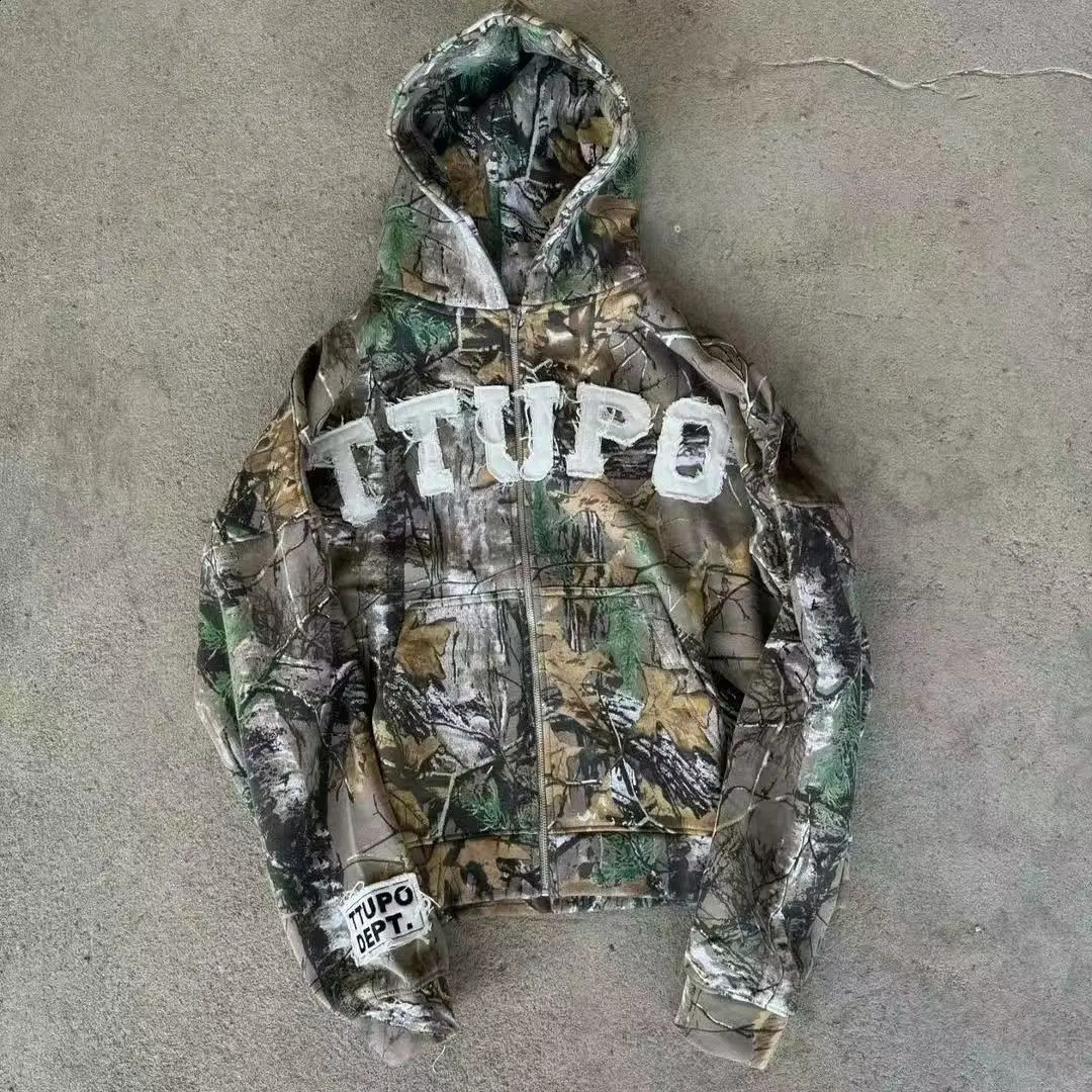 Y2K Mens Streetwear Zip Up Camo Tactical Bombers Jacket Autumn Man Letter Patchwork Motorcycle Jackets Veste Homme Techwear 260622