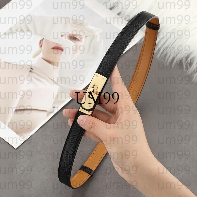 High Quality Designer For Woman Luxe Waistband Casual Simple Graceful Belts Metal Buckle Genuine Leather Fashion Trend Must have Slim Classic Belt