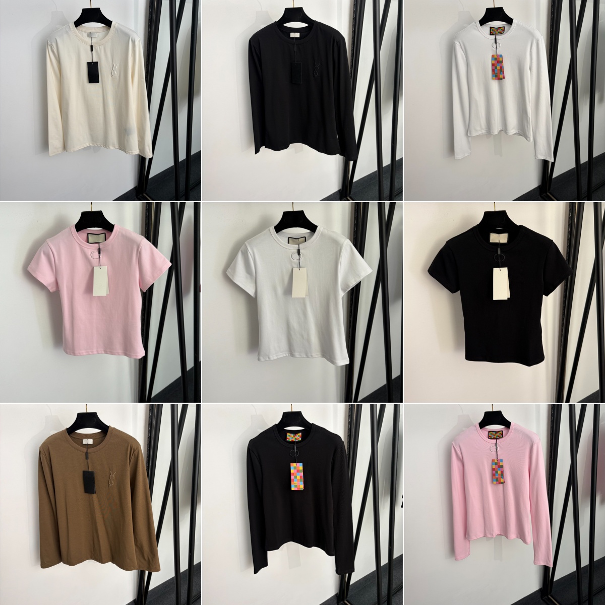 Fashion Letters Embroidery T Shirt Summer Cotton Tees Tops Hip Hop Personality Charm Girls Vests Tops Luxury Blouses Clothing