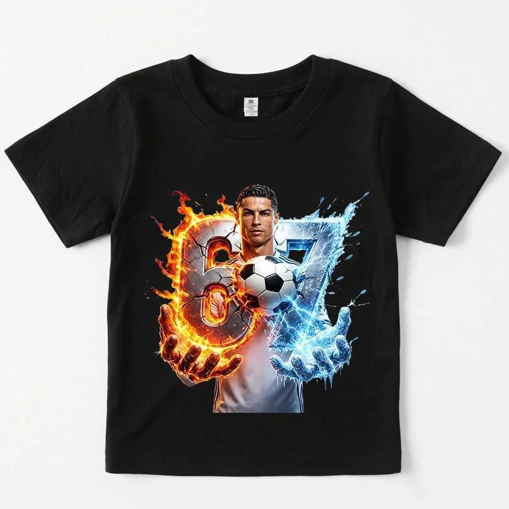 2026 Summer CR7 Ronaldo 67 Pattern Print T Shirt Casual Mens Women Fashion Loose Breathable Neck Round Tops Y2k Streetwear T260622