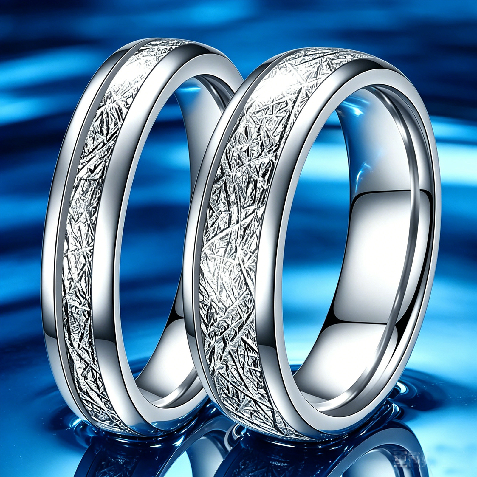 4-6mm New In Frosted Meteorite Pattern Sphere Ring Titanium Stainless Steel Versatile Finger Rings For Lovers Couple Men And Women Jewelry Wholesale