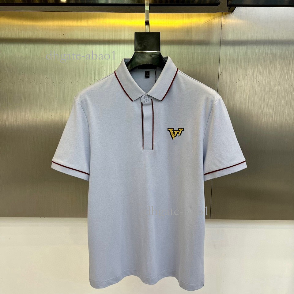 Designer Summer New Model Pique Cotton Turn-Down Collar Button Half-Cardigan With Micro-Logo Embroidery POLO Shirt For Men And Women, Short-Sleeved