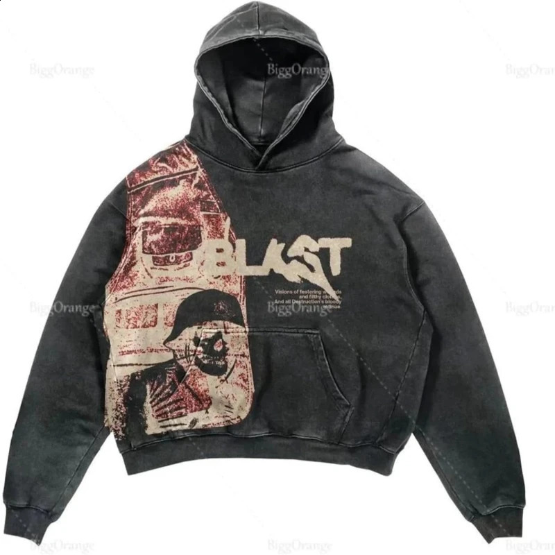American Y2K letter personalized casual jacket street wear Harajuku retro hooded sweatshirt for autumn and winter women 260625
