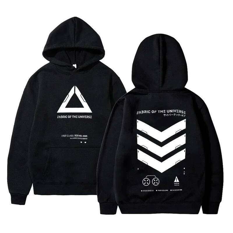 Cosmic Fabric Techwear Network Punk Fashion Hoodie Casual Street Roller Skating Running Sweatshirt Cyberpunk Style W260626